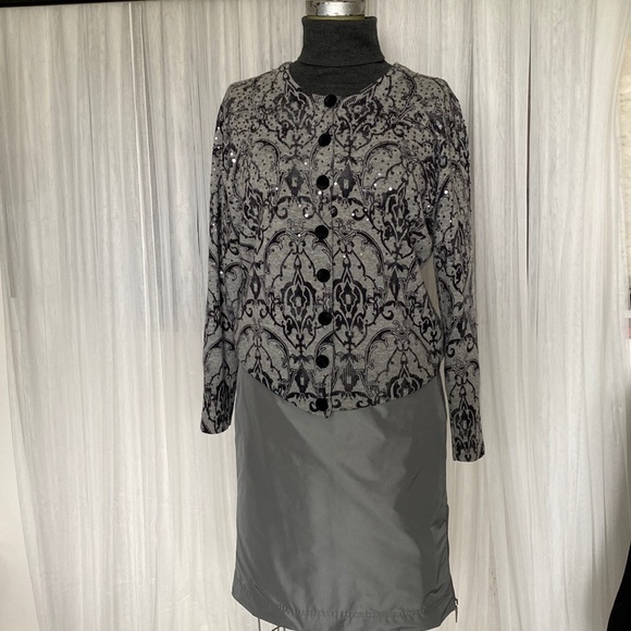 Elegance Paris one of a kind luxury cardigan! 70% wool 30% cashmere! So soft! - Picture 5 of 14